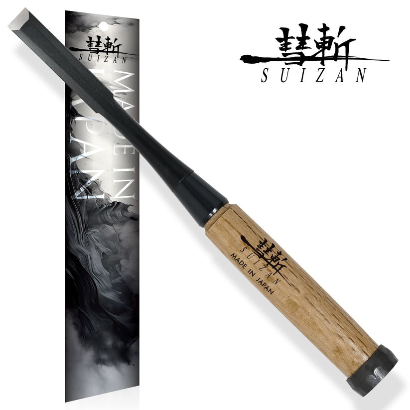 SUIZAN Japanese Wood Chisel 1/2 Inch (12mm) Professional Wood Chisels for Woodworking Oire Nomi - Wood Tamer