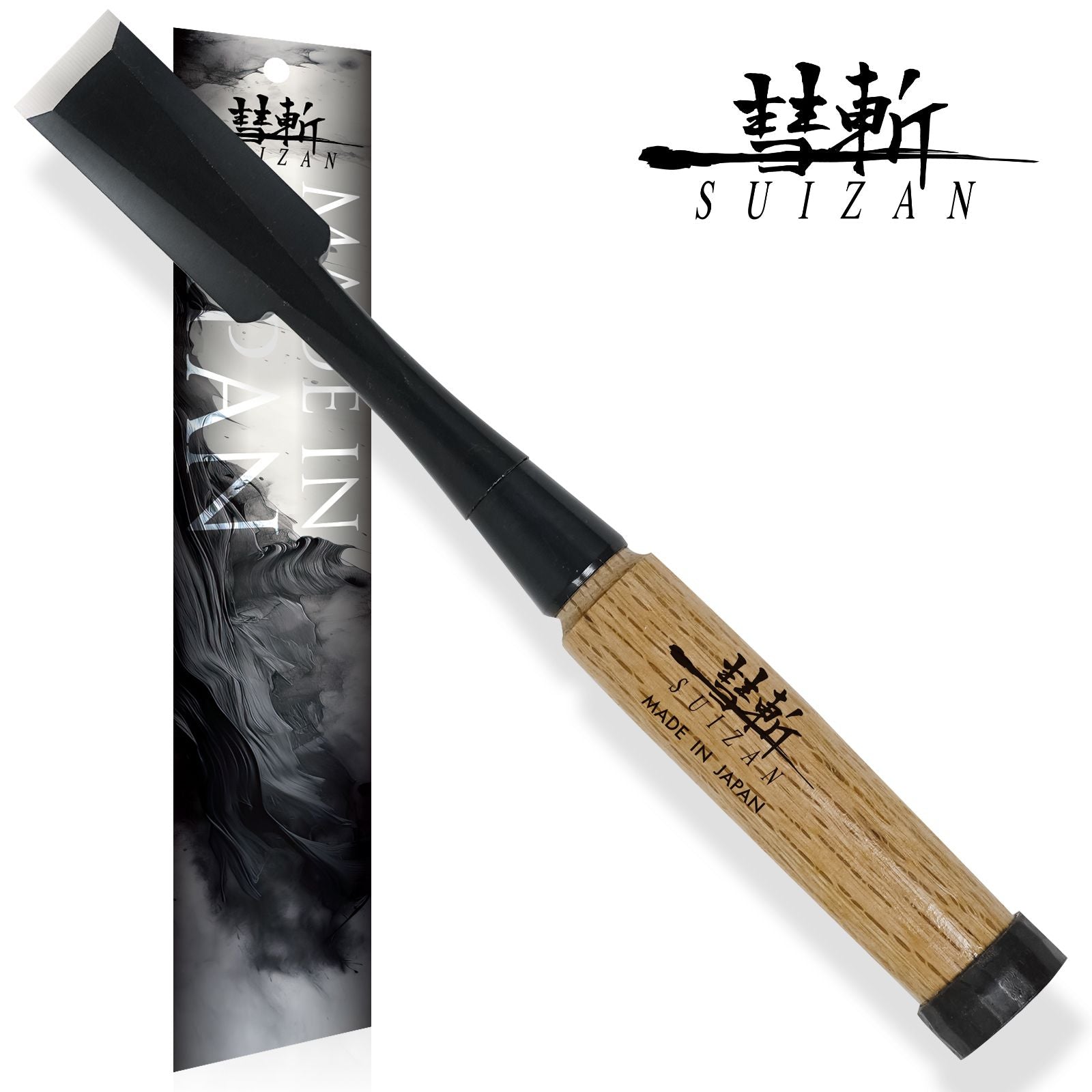 SUIZAN Japanese Wood Chisel 15/16 Inch (24mm) Professional Wood Chisels for Woodworking Oire Nomi - Wood Tamer