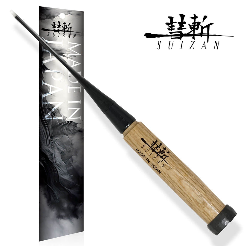 SUIZAN Japanese Wood Chisel 1/8 Inch (3mm) Professional Wood Chisels for Woodworking Oire Nomi - Wood Tamer