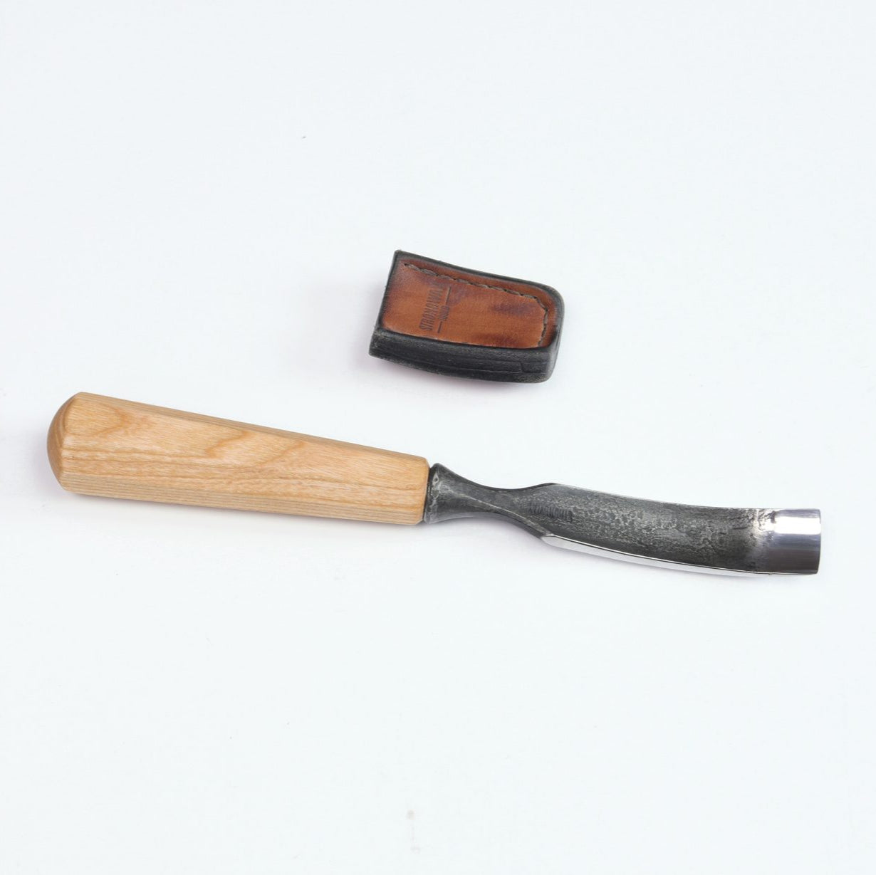 Strongway 25mm Bent Gouge for making kuksa, spoons, bowls - Wood Tamer
