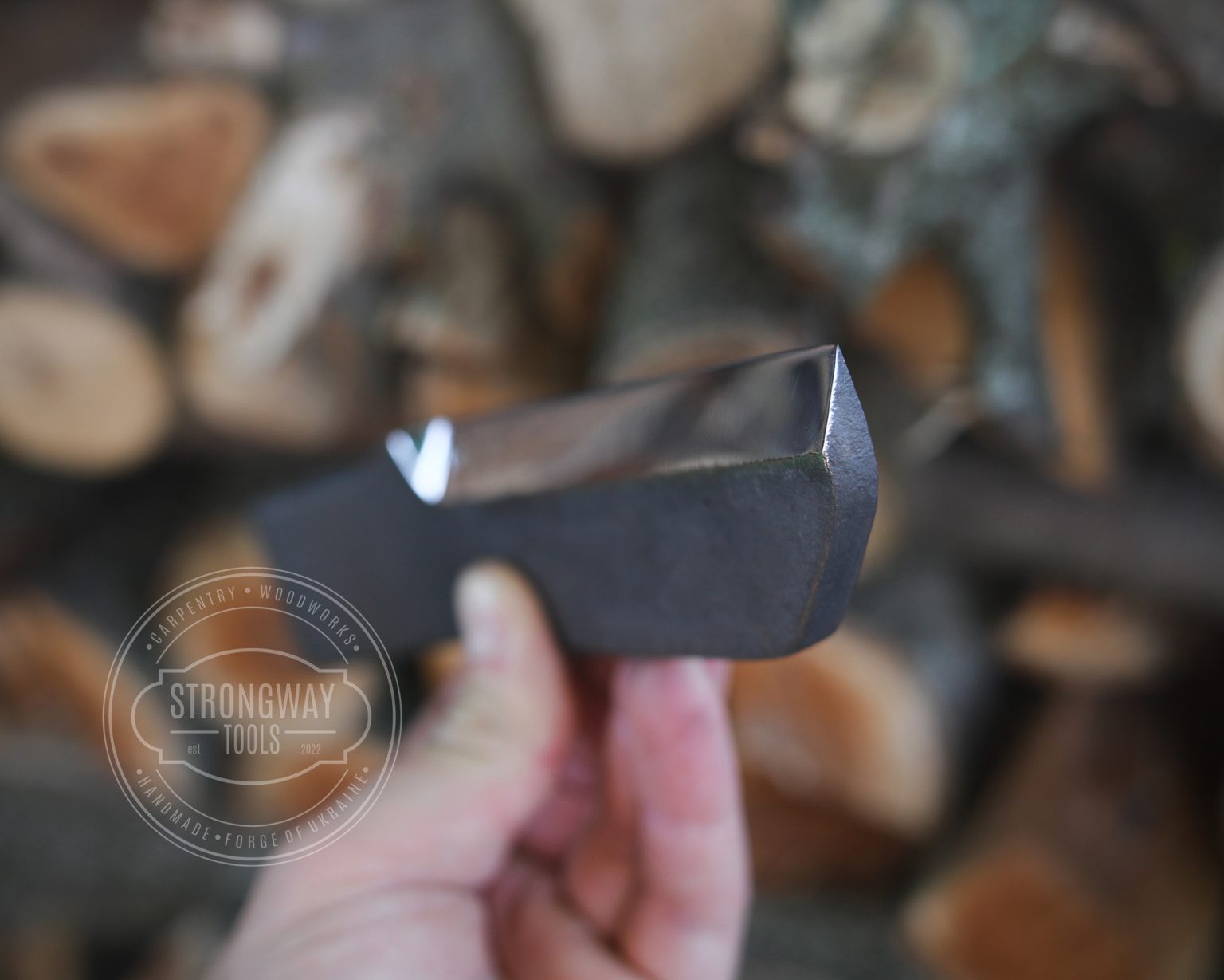 Strongway Small Froe with Leather Sheath - Wood Tamer