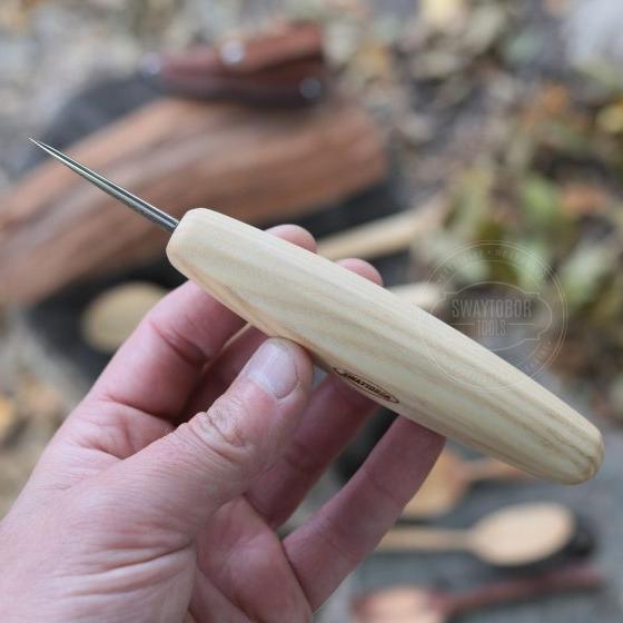 Strongway 40mm Slöyd/Detail knife with Octagonal Handle - Wood Tamer