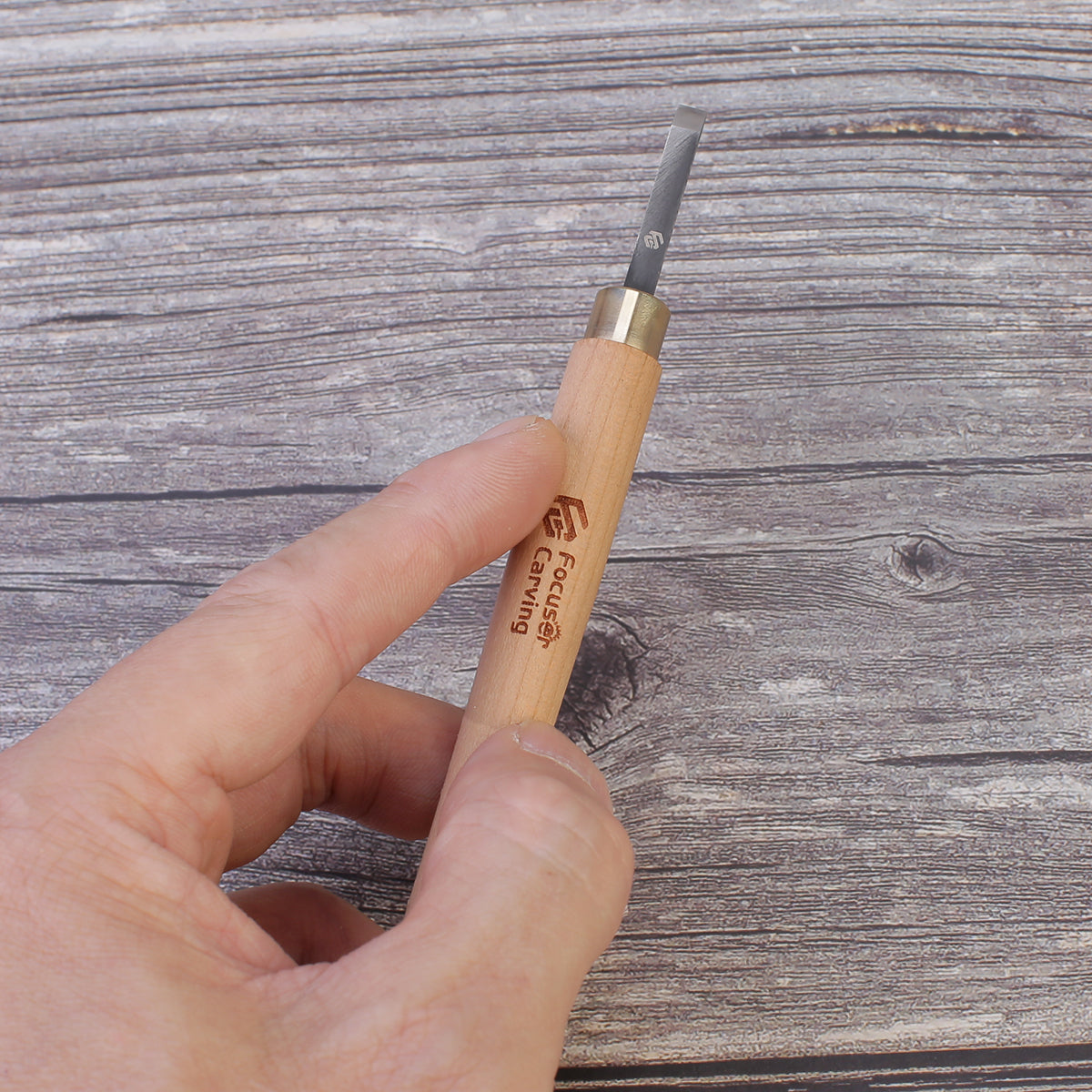 Focuser Forged 5 Piece Small Wood Carving Chisel Set with Canvas Tool Roll - S10 - Wood Tamer