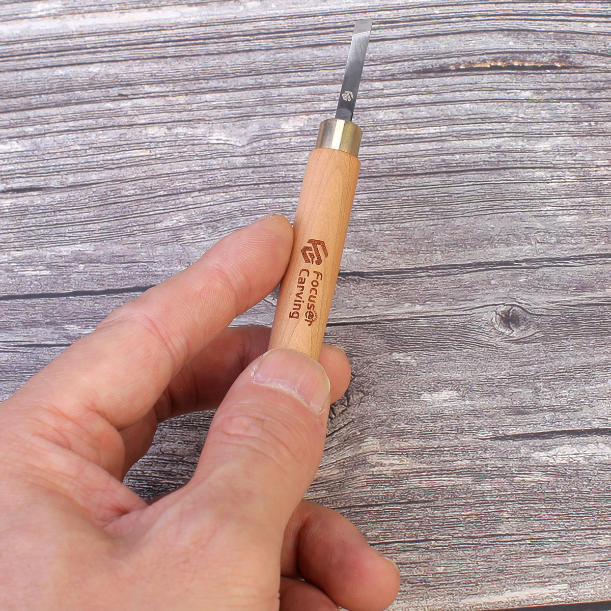 Focuser Forged 5 Piece Small Wood Carving Chisel Set with Canvas Tool Roll - S10 - Wood Tamer