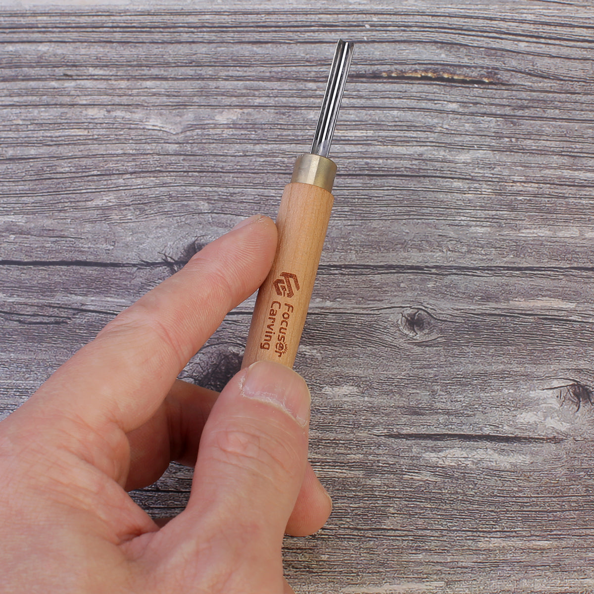 Focuser Forged 5 Piece Small Wood Carving Chisel Set with Canvas Tool Roll - S10 - Wood Tamer