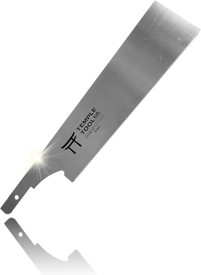 Temple Tool Co. Japanese Dozuki Wood Saw - Crosscut 240mm - Replacement Blade - Wood Tamer