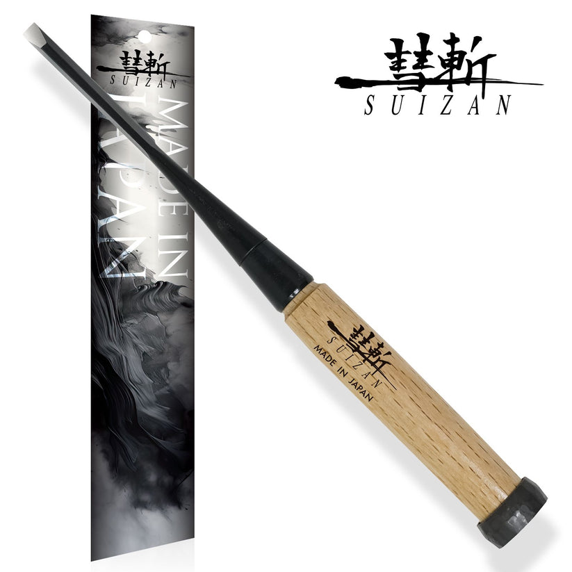 SUIZAN Japanese Wood Chisel 1/4 Inch (6mm) Professional Wood Chisels for Woodworking Oire Nomi - Wood Tamer