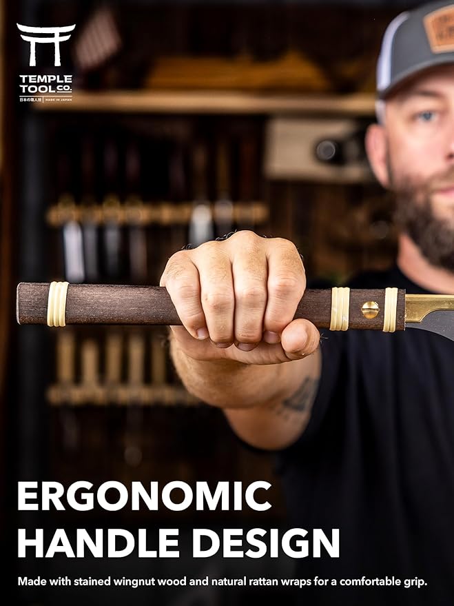 Temple Tool Co. Japanese Dozuki Wood Saw - Rip-Cut 240mm - Hand Saw for Dovetails, Tenons, Fine Joinery - Wood Tamer