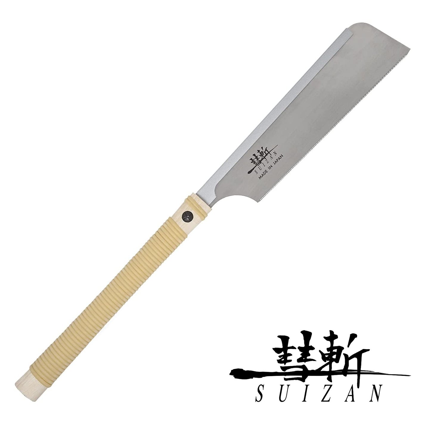 SUIZAN Japanese Dozuki Dovetail Hand Saw 9.5 Inch 17 TPI, Japanese Dovetail Hand Saw for Cross-cut, Rip-cut and Angle Cut - Wood Tamer