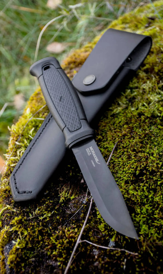 Morakniv Garberg BlackBlade C/S w/Leather Sheath - Wood Tamer