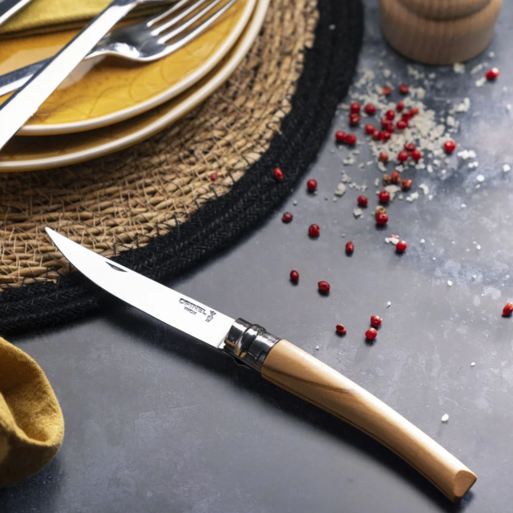 Opinel No°10 Effilé Stainless Steel Slim Folding Knife - Wood Tamer
