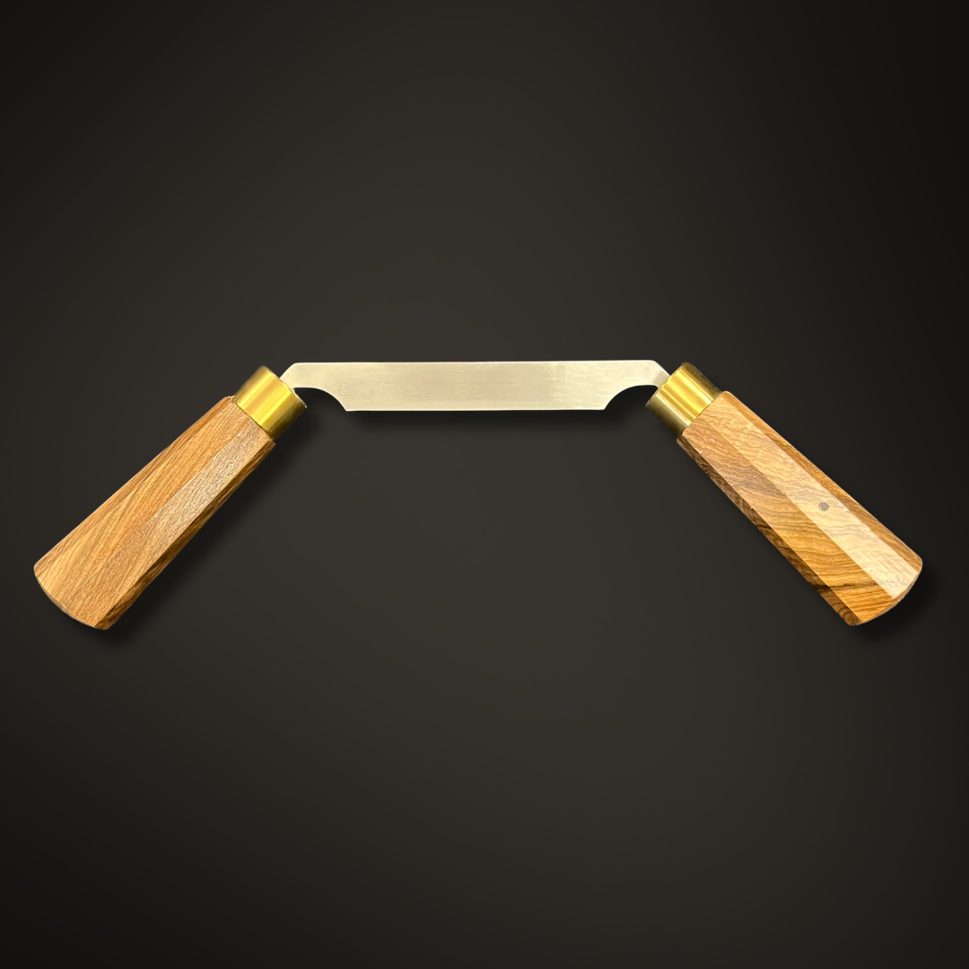 Wood Tamer Walnut Range Carving Drawknife – 105mm - Wood Tamer