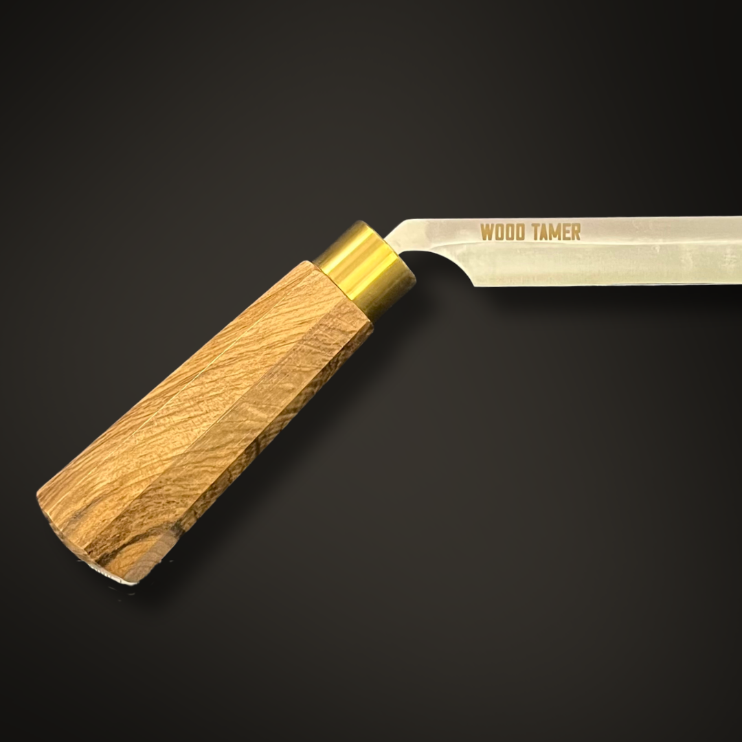 Wood Tamer Walnut Range Carving Drawknife – 105mm - Wood Tamer