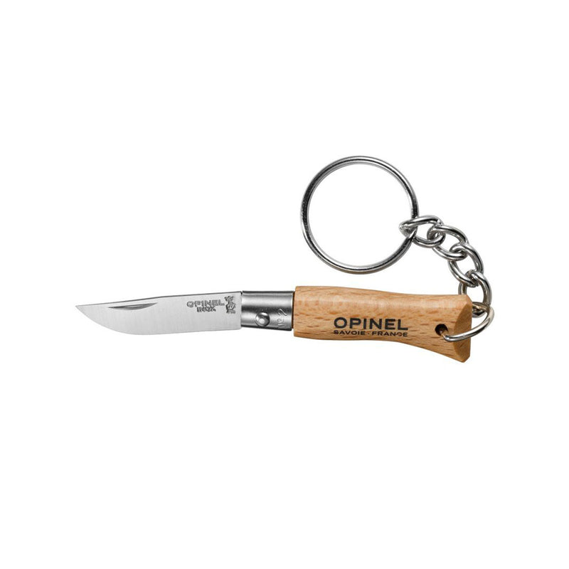 Opinel Keychain No.02 Stainless Steel Pocket Knife - Wood Tamer
