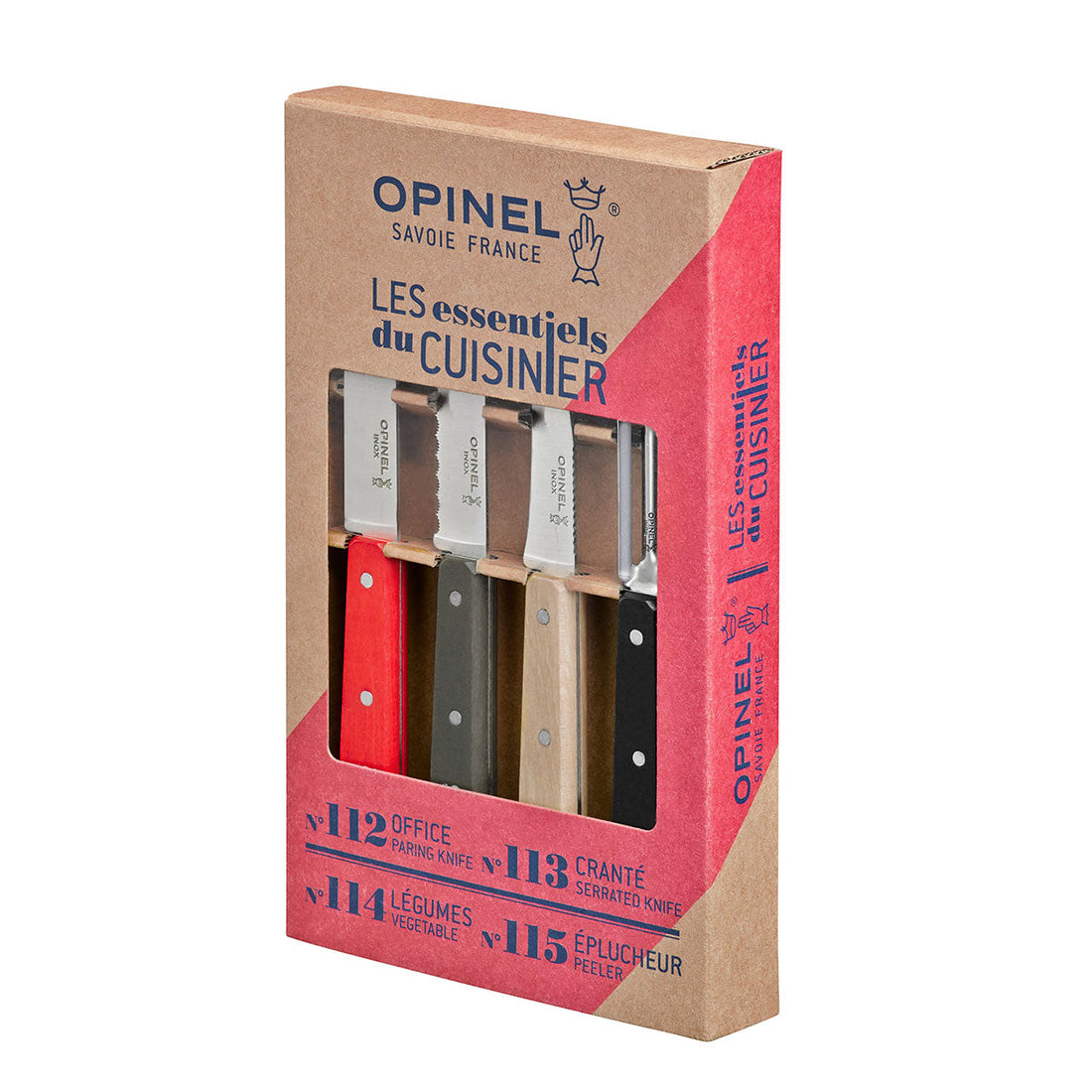 Opinel Les Essentiels Kitchen Utility 4PC Set