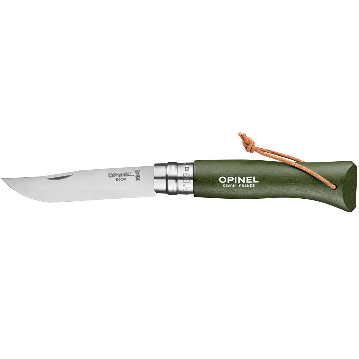 Opinel Colorama Trekking No8 Stainless Steel Pocket Knife 8.5cm - Wood Tamer