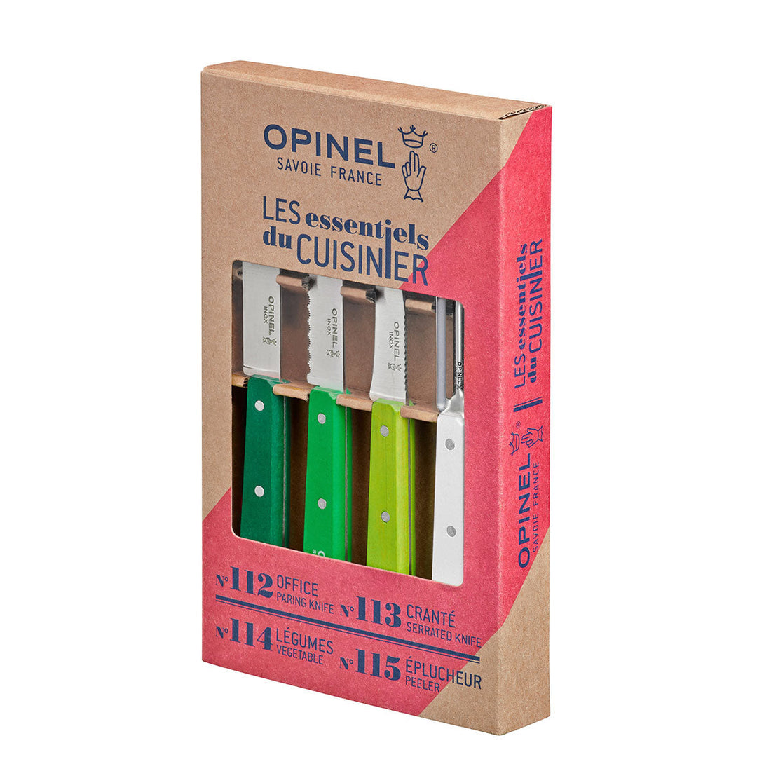 Opinel Les Essentiels Kitchen Utility 4PC Set