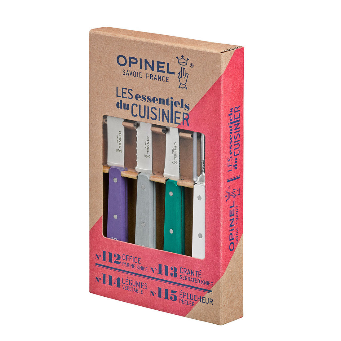 Opinel Les Essentiels Kitchen Utility 4PC Set