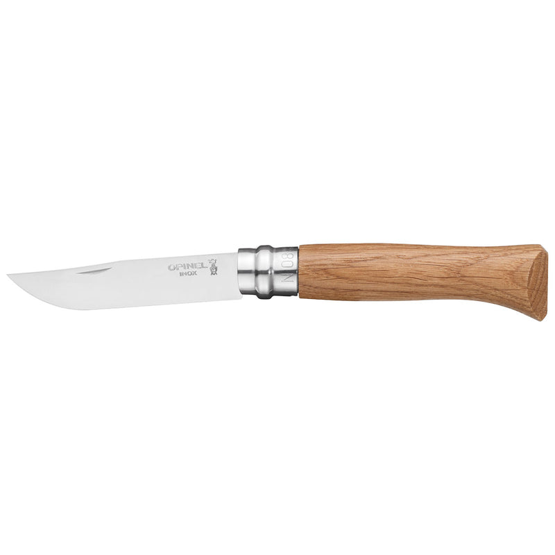Opinel Traditional No8 Stainless Steel folding knife 8.5cm - Wood Tamer