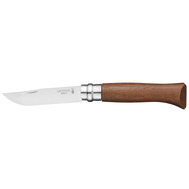 Opinel Traditional No8 Stainless Steel folding knife 8.5cm - Wood Tamer
