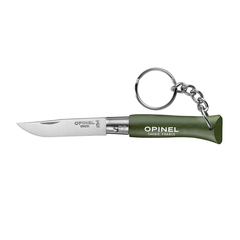 Opinel Keychain No.04 Stainless Steel Pocket Knife - Wood Tamer