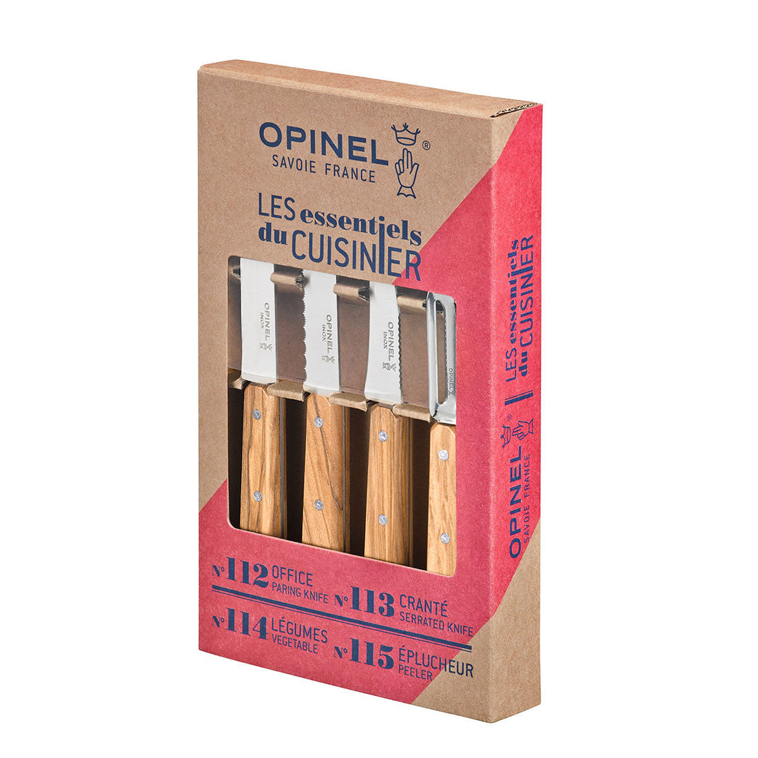 Opinel Les Essentiels Kitchen Utility 4PC Set