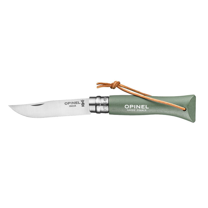 Opinel Colorama Trekking No6 Stainless Steel Pocket Knife 7cm - Wood Tamer