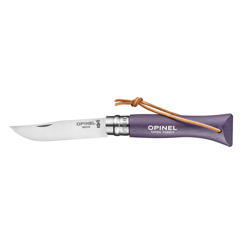 Opinel Colorama Trekking No6 Stainless Steel Pocket Knife 7cm - Wood Tamer
