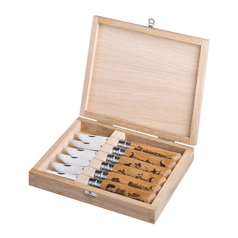 N°08 Limited Edition Engraved Animalia Box 6PC Set - Wood Tamer