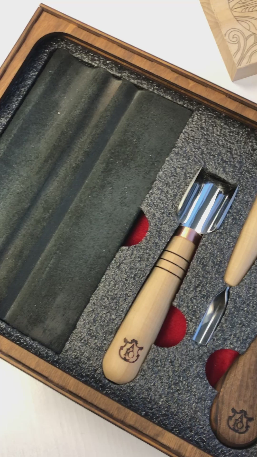 Stryi Basic Wood Carving Tools Set with Contoured Strop and Compound - Wood Tamer