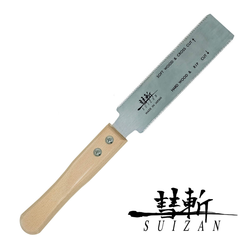 SUIZAN Japanese Pull Saw Flexible 6 Inch Ryoba Small Hand Saw Flush Cut Trim Saw for Hardwood and Softwood - Wood Tamer