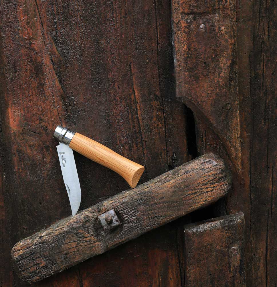 Opinel Traditional No8 Stainless Steel folding knife 8.5cm - Wood Tamer