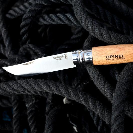 Opinel Traditional No09 Stainless Steel 9cm Blister Pack - Wood Tamer