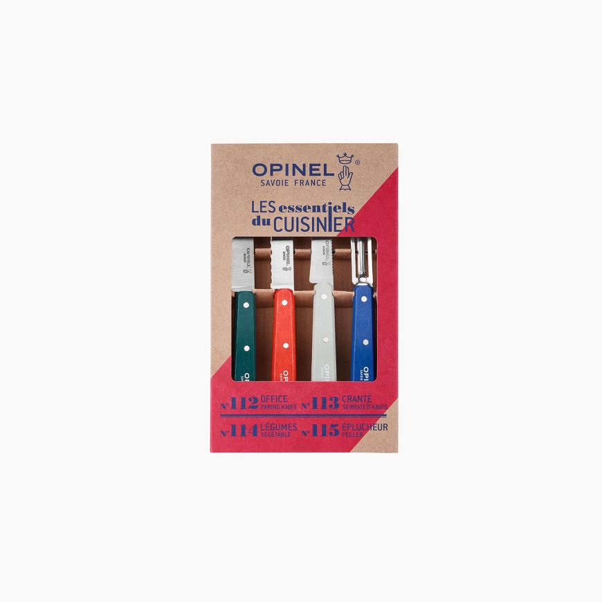 Opinel Les Essentiels Kitchen Utility 4PC Set