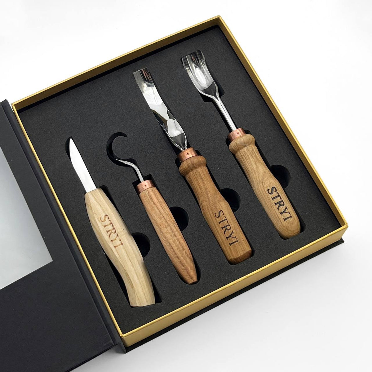 STRYI Bowl & Spoon Carving Kit – Deluxe Gift Set - Wood Tamer