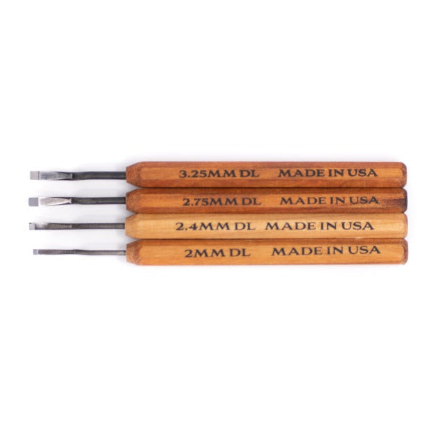 Dockyard Tools - 4 Piece Dogleg (Bench Chisel) Set - Wood Tamer
