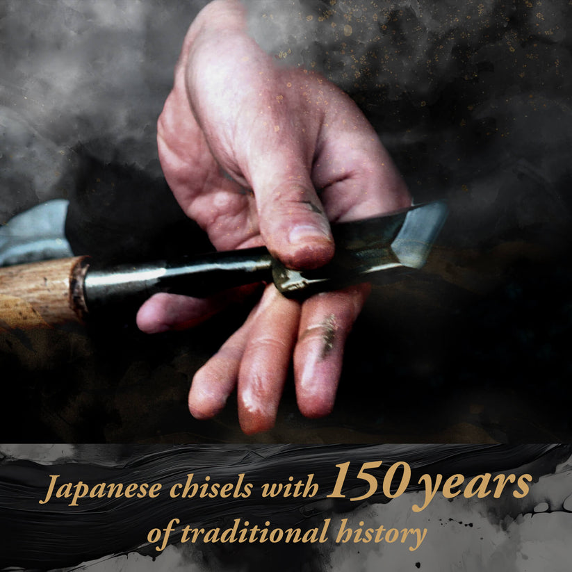 SUIZAN Japanese Wood Chisel 1-7/16 Inch (36mm) Professional Wood Chisels for Woodworking Oire Nomi - Wood Tamer