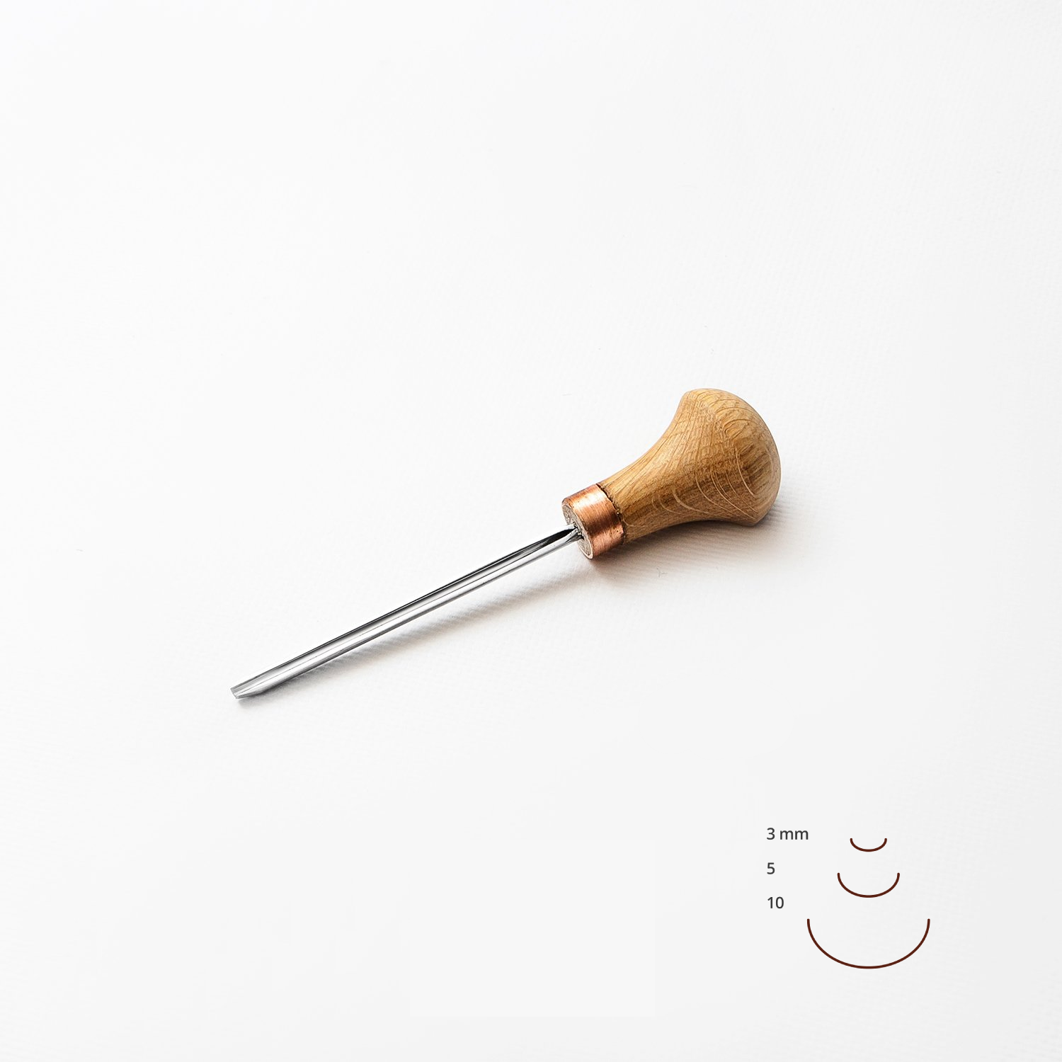 Stryi Palm Gouge #9 Sweep - Wood Tamer