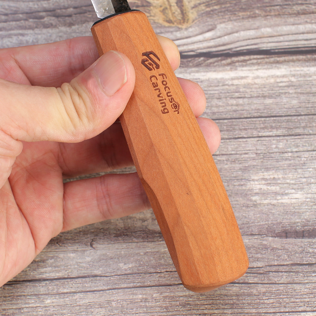 Focuser 52100 Forged 61mm Slöyd Knife - Wood Tamer