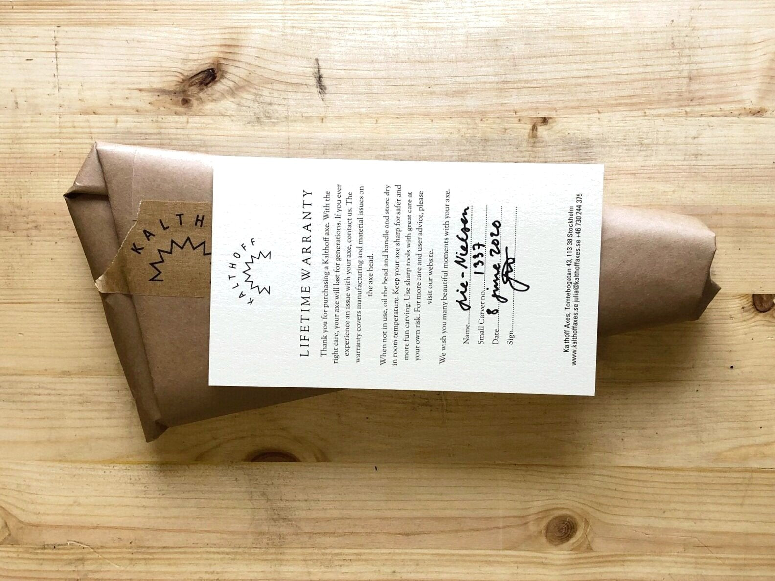 Kalthoff Small Carver Axe - Wood Tamer