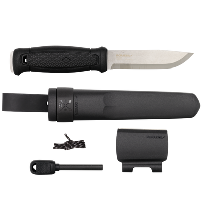 Morakniv Garberg Survival Kit S/S Blade/Fire Starter/Sharpener/Polymer Sheath w/Paracord - Wood Tamer