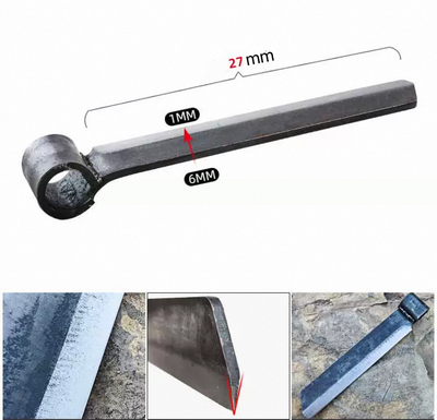 Focuser Carving Hand-Forged Wood Splitting Froe FC1002 - Wood Tamer