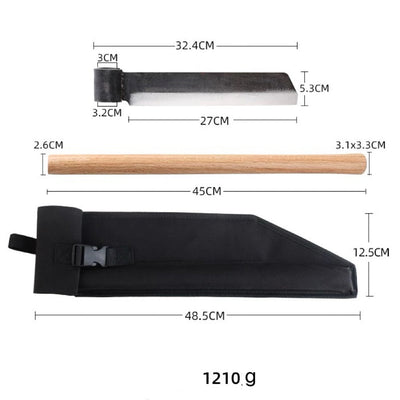 Focuser Carving Hand-Forged Wood Splitting Froe FC1002 - Wood Tamer