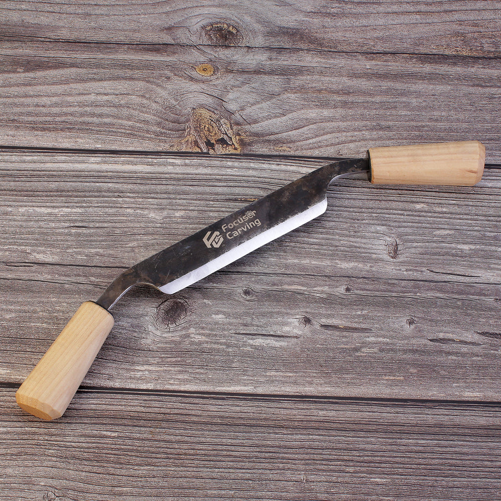 Focuser 52100 Forged Steel Drawknife - Wood Tamer