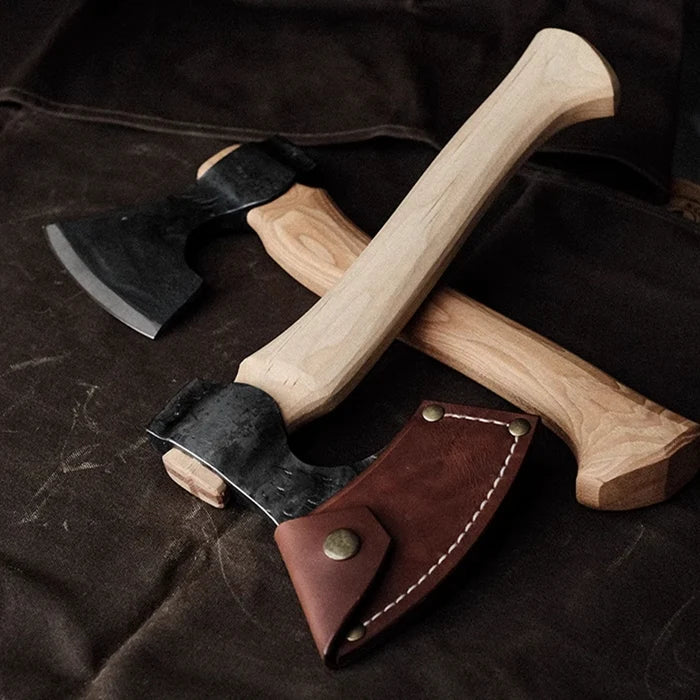 Focuser Carving Axe FC501 — with leather sheath