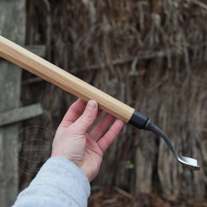 Strongway 40mm Long Handle Bent Gouge for making kuksa and bowls - Wood Tamer