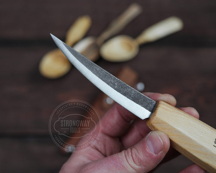 Strongway 90mm Slöyd knife with Octagonal Handle - Wood Tamer