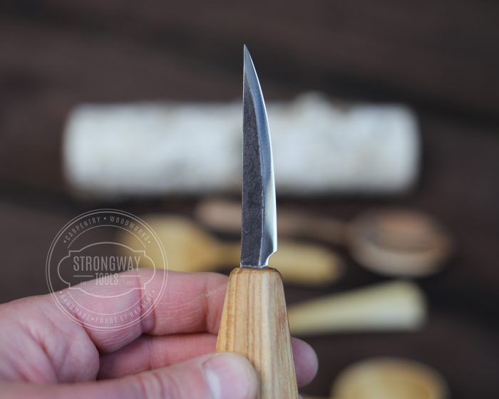 Strongway 70mm Finishing/Turning Slöyd knife with Octagonal Handle - Wood Tamer