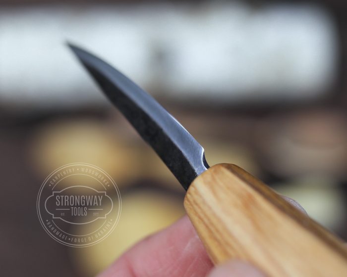 Strongway 70mm Finishing/Turning Slöyd knife with Octagonal Handle - Wood Tamer