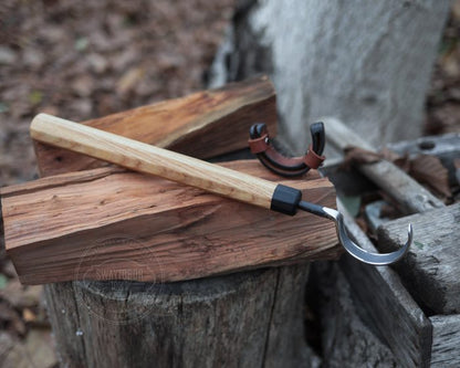 Strongway Hook Knife with Long Octagonal Handle or Twca Cam